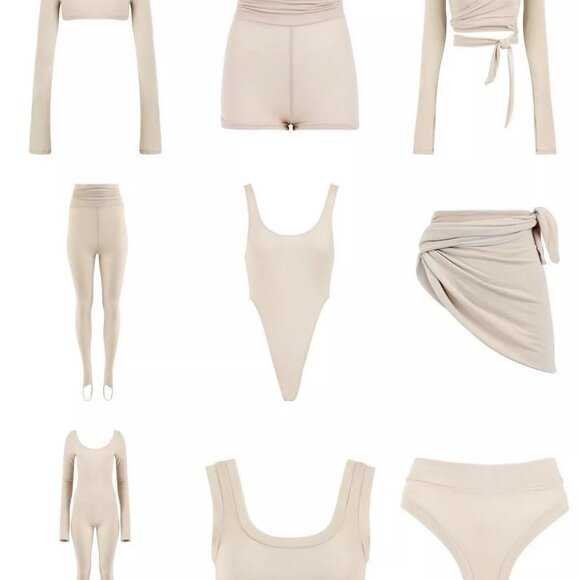 Laina Rauma Sold-Out RELAXED THONG BODYSUIT / LATTE - MEDIUM - Picture 3 of 11